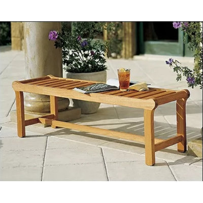 Mahaney Grade-A Luxurious Teak Garden Bench by Highland Dunes