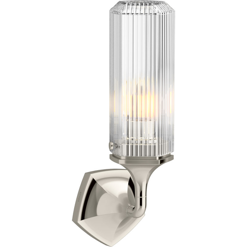 Occasion 1 - Light Plug-in Armed Sconce, Polished Nickel
