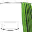 196cm Curved Fixed Shower Curtain Pole