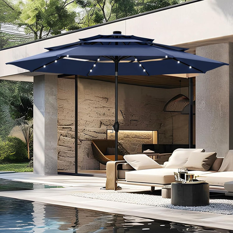 Parasol de patio avec lumière