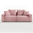 88.58'' Uphostery Sofa with Square Arms-694087919