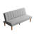 Bergen 66" Upholstered Convertible Futon Sofa-2026057074