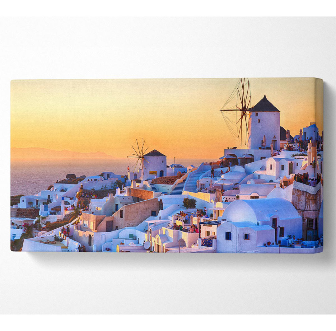 Sonnenuntergang in Santorini - Druck