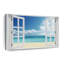 Window To Remote Beach Canvas Print-92520039