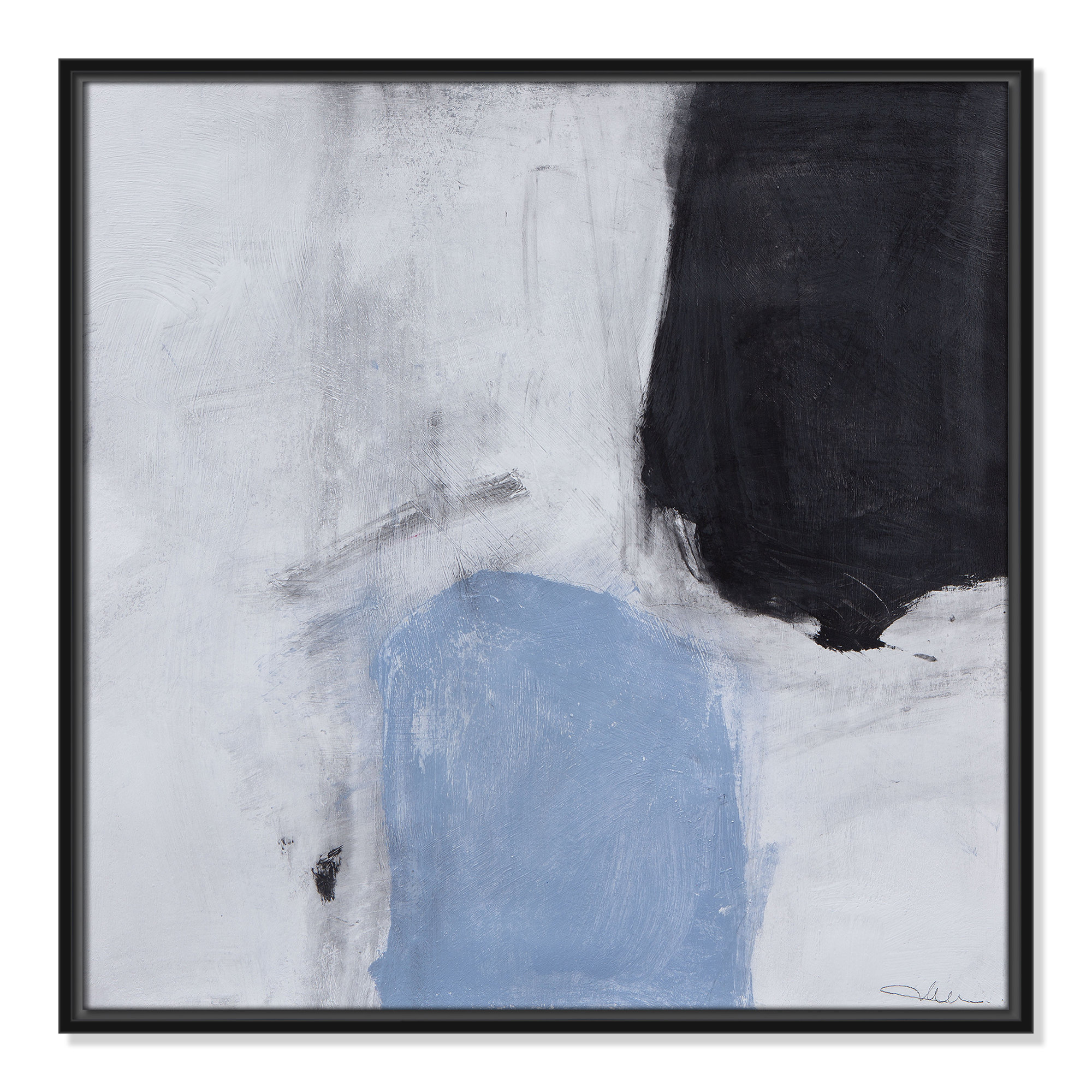From Powder Blue to Onyx Print by Casa Fine Arts, 25.5" H x 25.5" W, Black