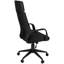 Fauteuil de bureau ergonomique pivotant à hauteur réglable, tissu noir, pivotant à hauteur de meuble de travail moderne, confortable pour le bureau