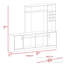 Meuble audio-vidéo Latrou 6 portes 2 portes Wengue