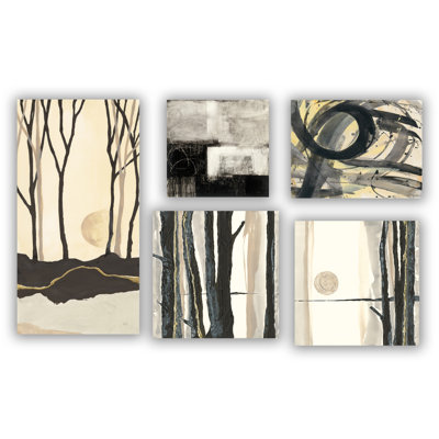 5 Piece Wrapped Canvas Gallery Wall Set