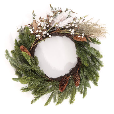 Faux Plastic 21'' Wreath