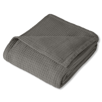 100% Cotton Blanket, Grand Luxury Breathable Houndstooth Woven Design