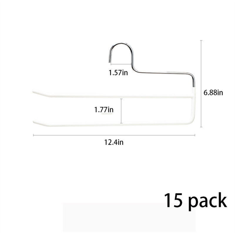 Double Row Non-Slip Pants Hanger, 15