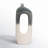 Ilariana Stoneware and Ceramic Vase with Sculptural Open Silhouette and Modern Art-Inspired Design Element or Decorative Display on Shelves or Tabletops in Contemporary Interiors-93456886
