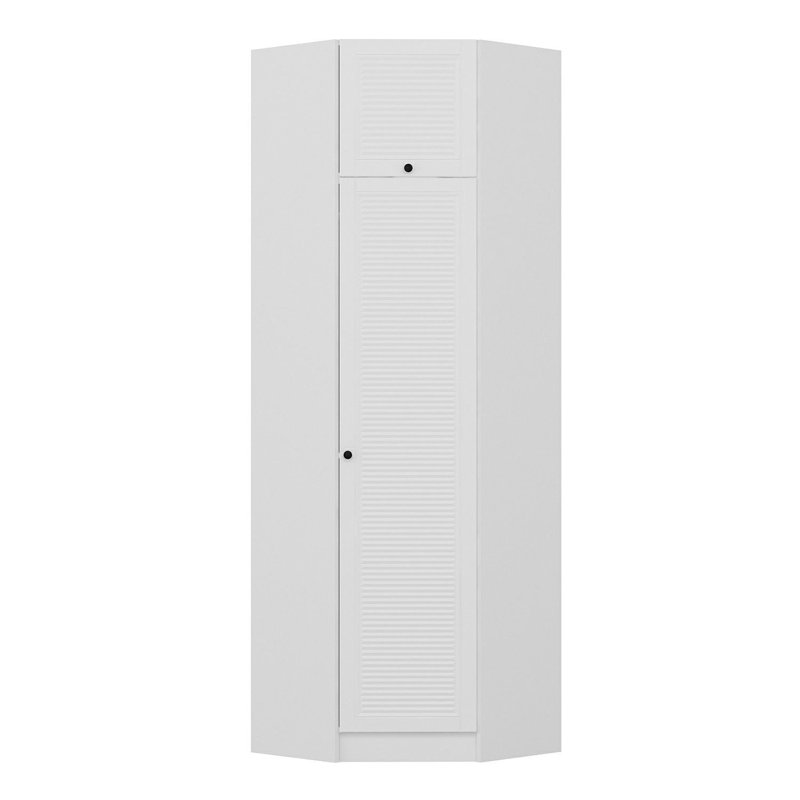 Garde-robe moderne avec panneau de particules enduit 100% mélamine, finition blanche, 29,1 po x 92,5 po x 20,5 po | Conception durable et élégante | Parfait pour organiser les vêtements et les accessoires dans n'importe quel espace