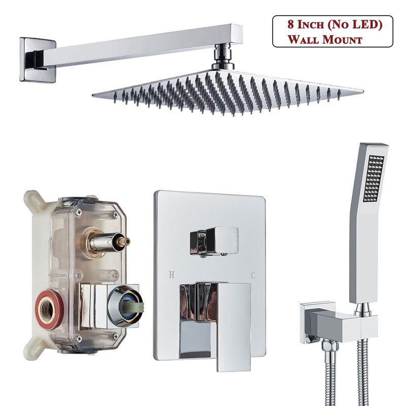 All-In-One Kit with Rough in-Valve, Chrome