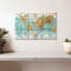 Globe terrestre carte du monde sur toile-806209350
