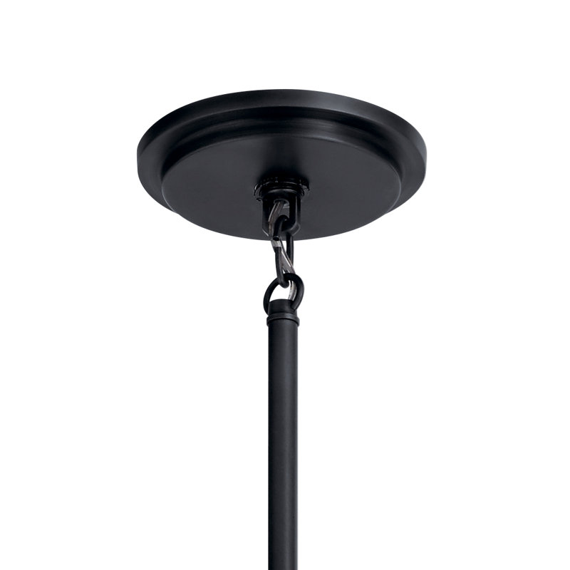 8 - Light Wagon Wheel Chandelier, Black