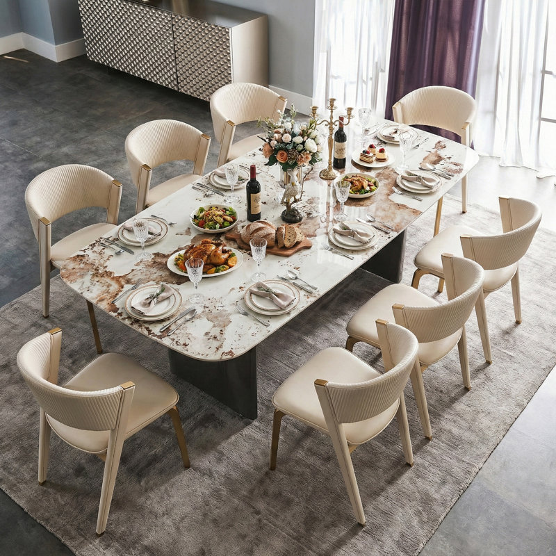 Table de salle à manger Dashona, Gris, L 37,4 po x L 78,74 po