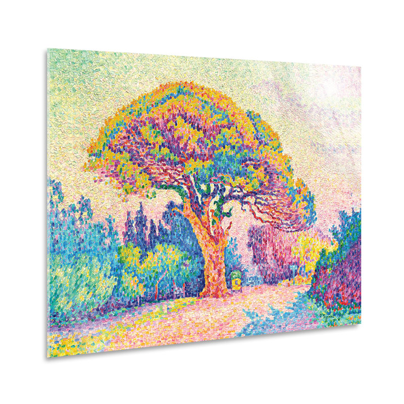 A Pine Tree In Saint Tropez by Paul Signac - No Frame Print, 70cm H  x  100cm W, Plastic/Acrylic