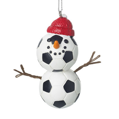 Hanging Football Snowman Decoration