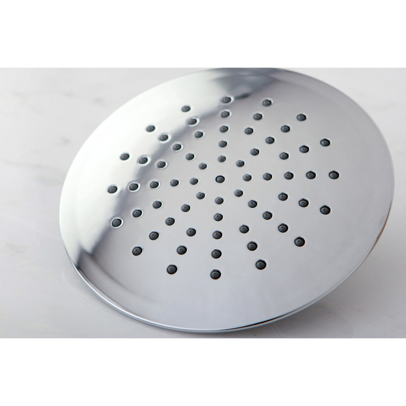 Pomme de douche ronde en ABS de 7 po Kingston, Chrome poli