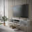 Desmone 71'' Wide Floating TV Stand for TVs up to 80'', Wall-Mounted Entertainment Center, White-71337676-111925897