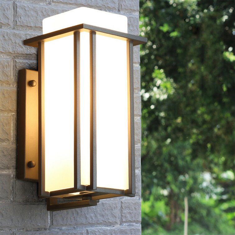 Latitude Run® Retro Outdoor Porch Lamp Patio Sconce Antique Exterior  Lighting Lantern Lamp E26  Reviews Wayfair