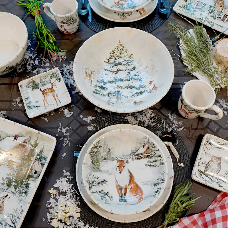 Winter's Frost Set of 4 Soup Bowls