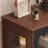 Black+Nut-brown Solid Wood+Glass Display Cases