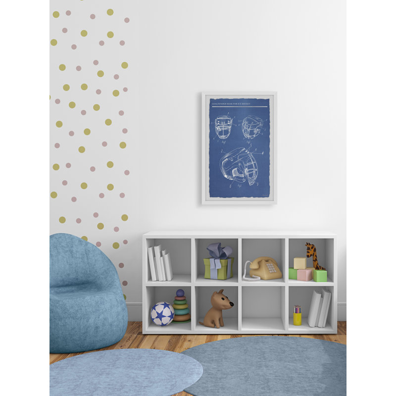 Root Wrapped Canvas Print, 45cm H x 38cm W, Blue, White