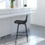 Henrine Upholstered Counter Stool with Metal Frame-1118811361