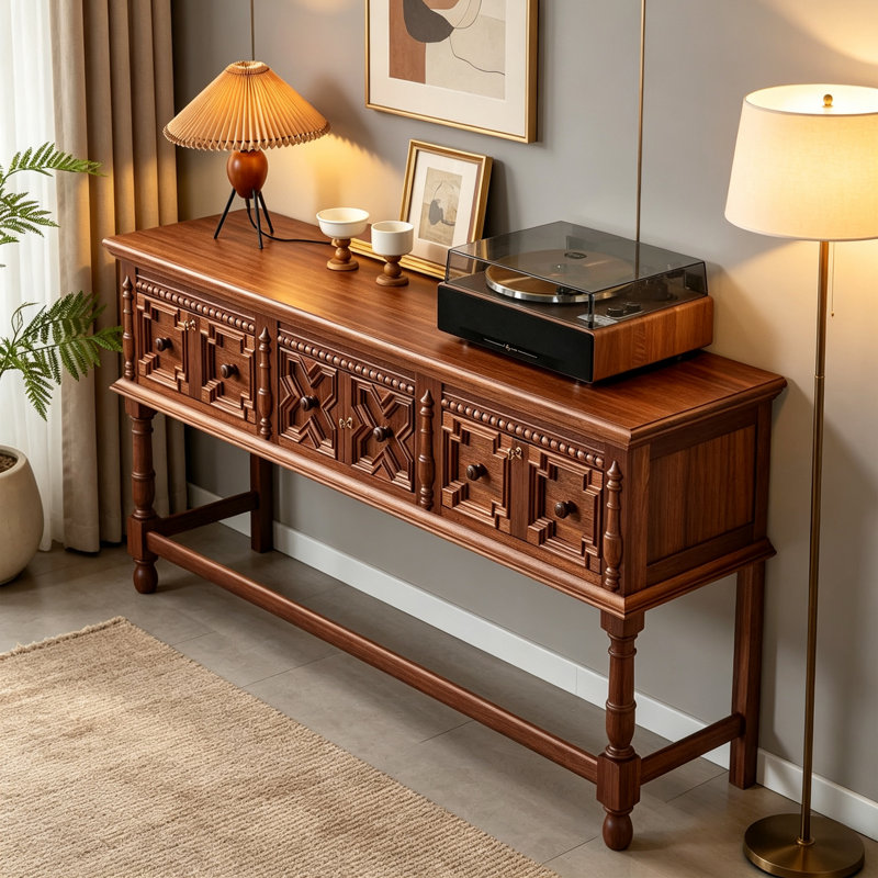 Console rétro de style français