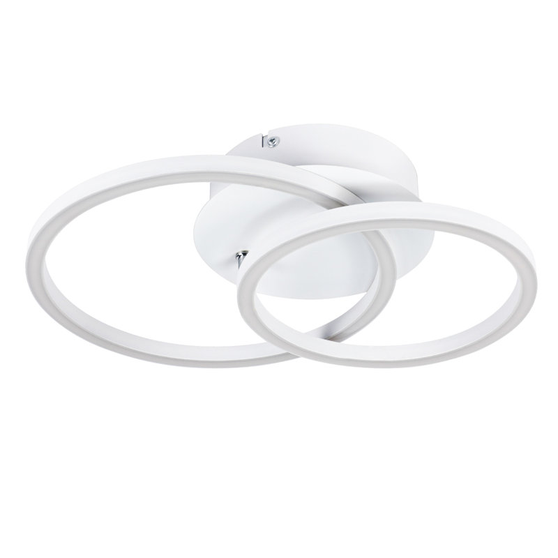 Dannille LED Flush Mount, White, matt