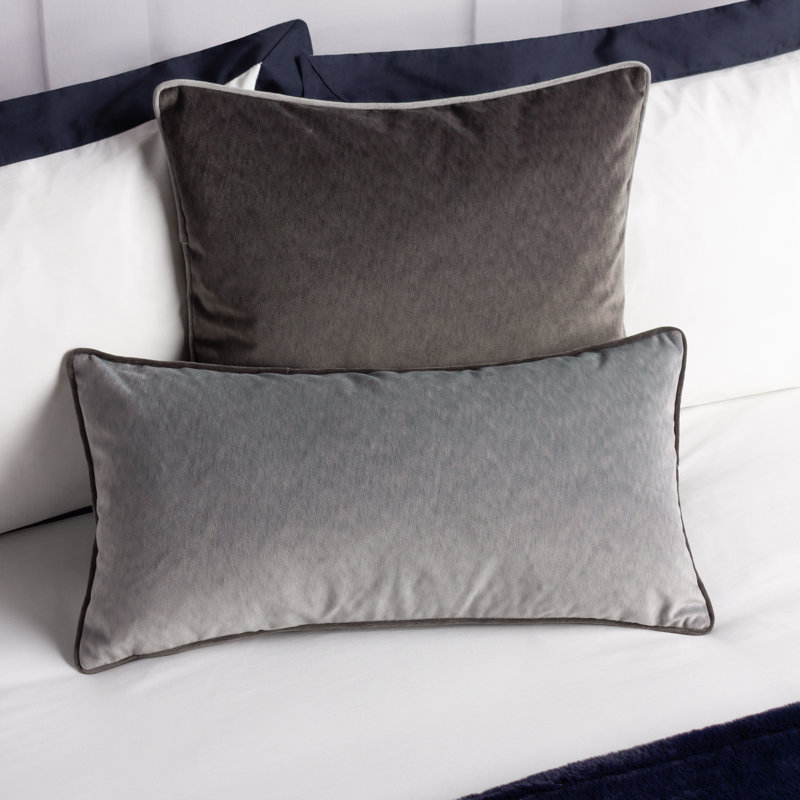 Cushion Cover, 50cm H x 50cm W x 1cm D, Square, Charcoal