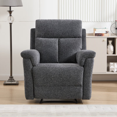 Fauteuil inclinable manuel standard de 34,3 po de largeur avec accoudoirs ergonomiques