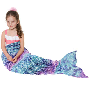 Couverture pour fille avec sirène, sac de couchage sirène, idée cadeau pour fille
