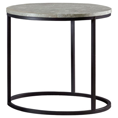 Table grise et bronze