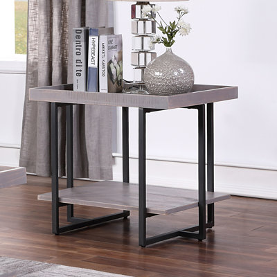 Table de bout à plateau traîneau avec rangement Baden