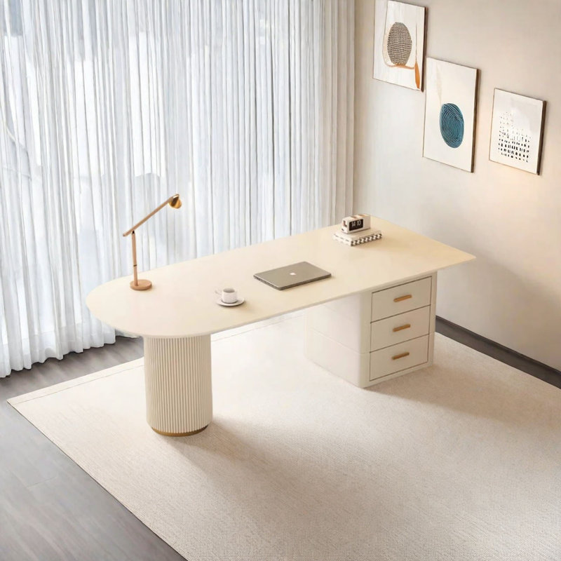 Bureau en porcelaine Modern Luxe, H 29,5 po x l 47,2 po x P 23,6 po