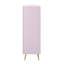 Commode haute brillance, commode rose