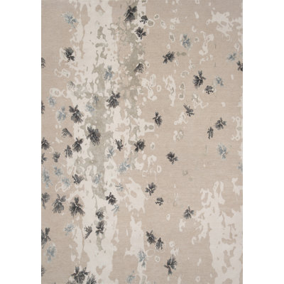 Contemporary Hand Knotted Abstract Area Rug