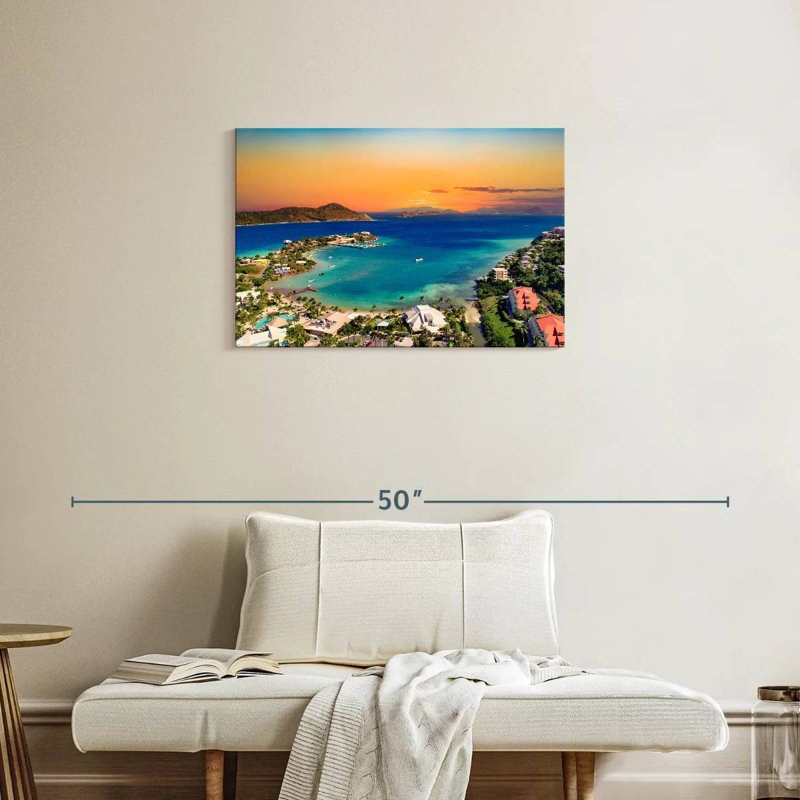 Gillard, Saint-Thomas, bord de mer, H 20 po x l 30 po