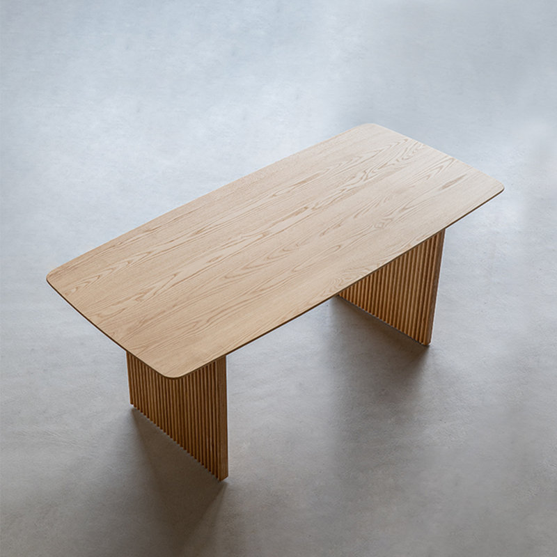 Table de salle à manger Burlywood, H 29,53 po x L 62,99 po x l 31,5 po