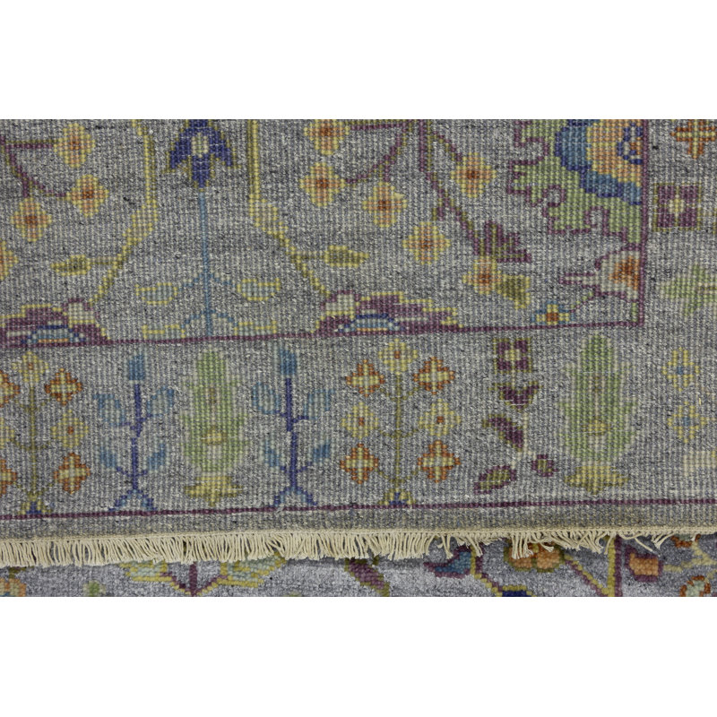 Tapis de couloir oriental Oushak Chobi, Rectangle 2 pi 11 po x 4 pi 11 po 