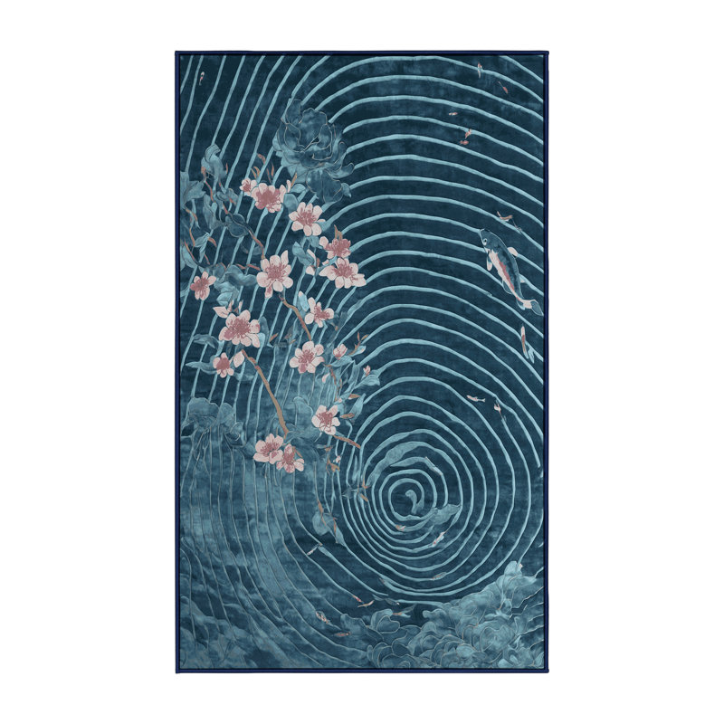 Tapis gris lavable à la machine, Rectangle 8 pi x 12 pi