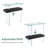 Tempered Glass Console Table with Shelf-1934271971-1905166800