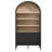 Nolan 74" Tall Arched Storage Display Cabinet Bookshelf-107335478