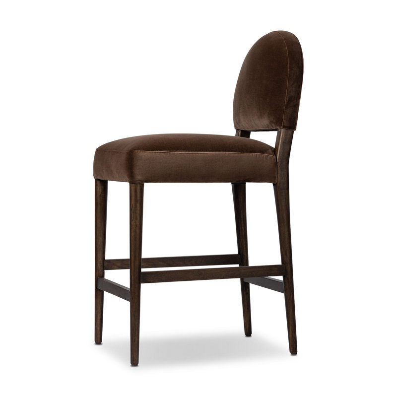 Abilene Stool-Somerton Ash, Counter Stool (27.13" Seat Height), Sapphire Coco, Burnt Oak
