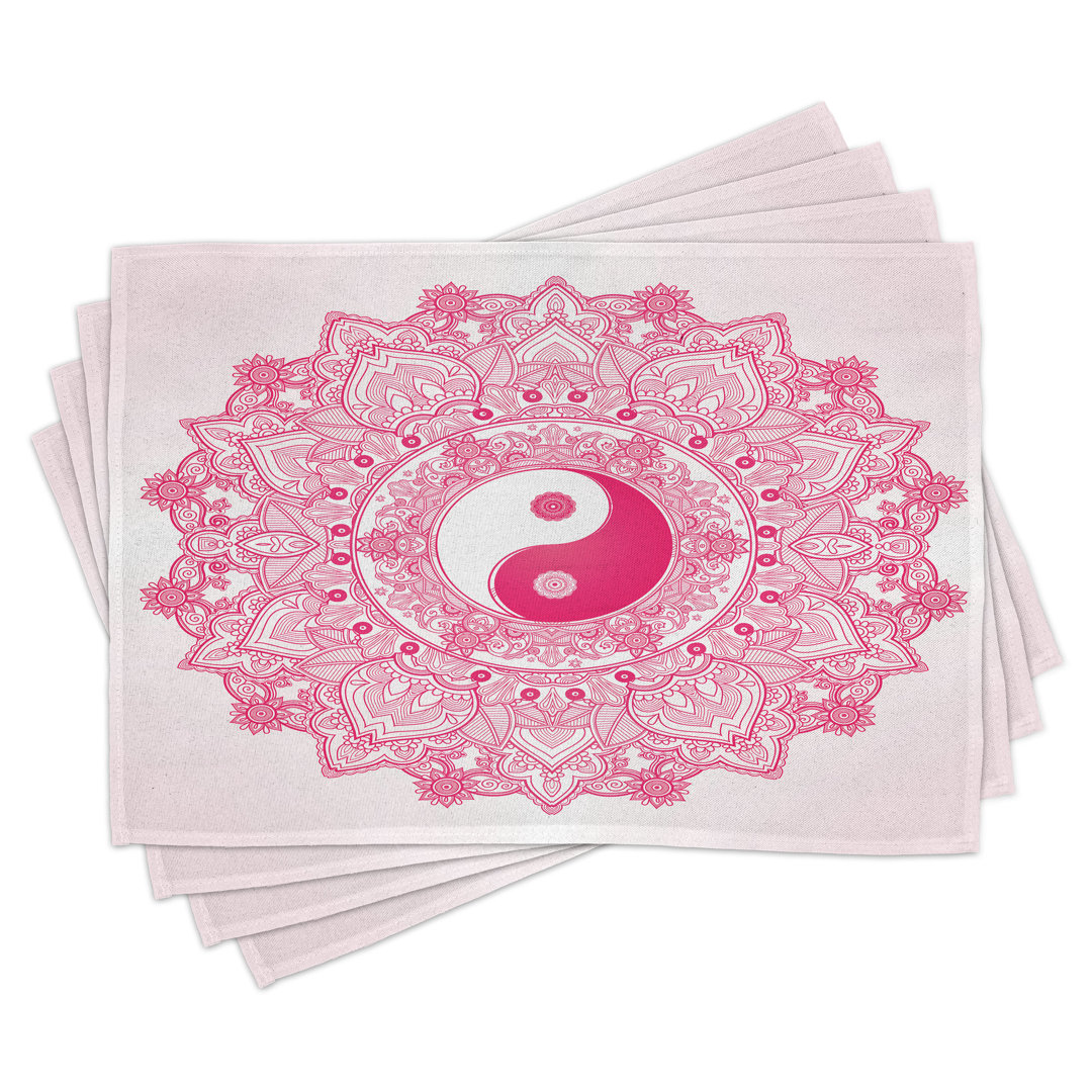 Platzdeckchen 4er-Set, , Rosa