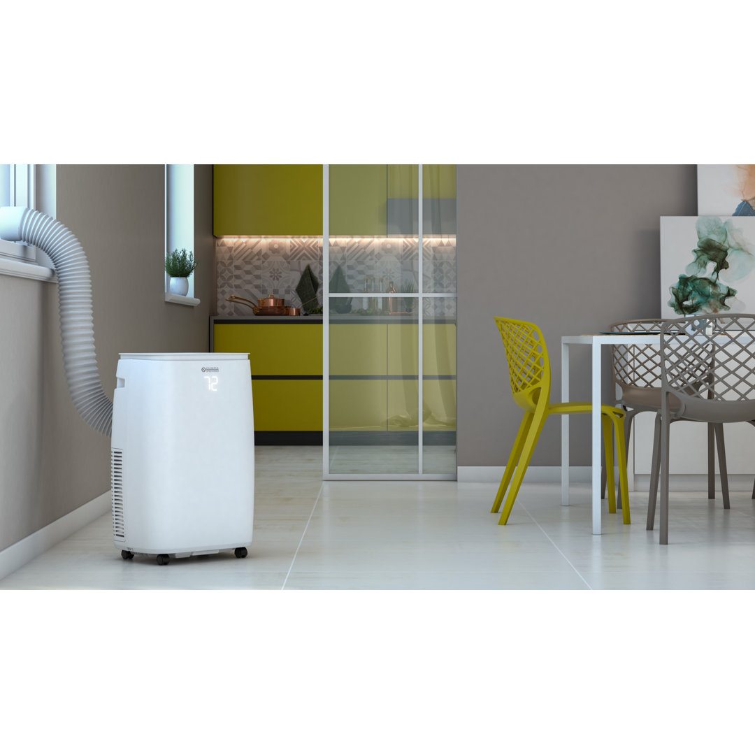 Dolceclima 12000 BTU Wi-Fi Connected Portable Air Conditioner for 400 Square Feet with Remote Included Dolceclima