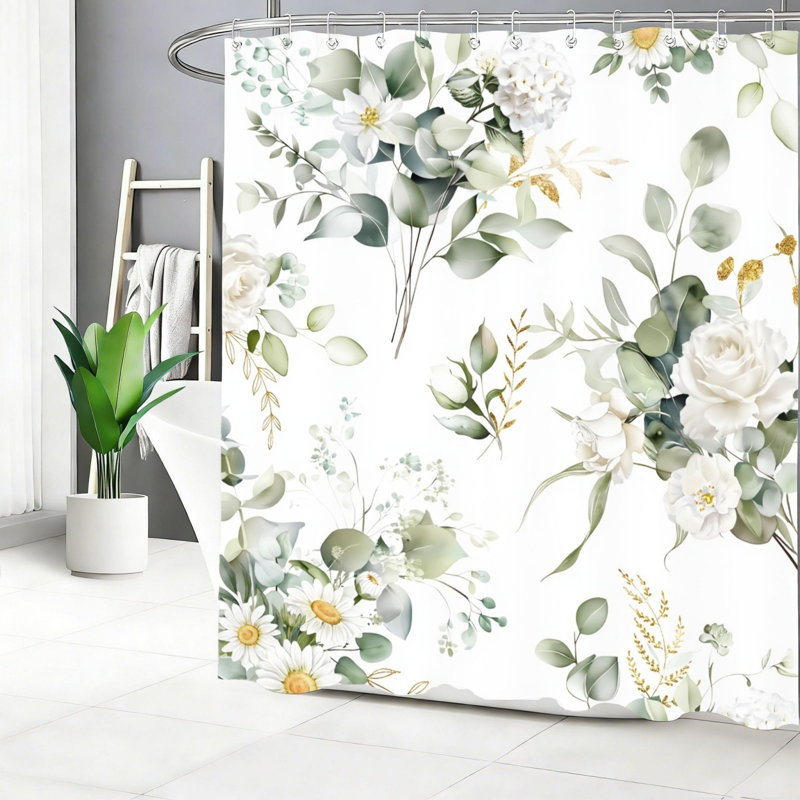Rideau de douche Eucalyptus Rose